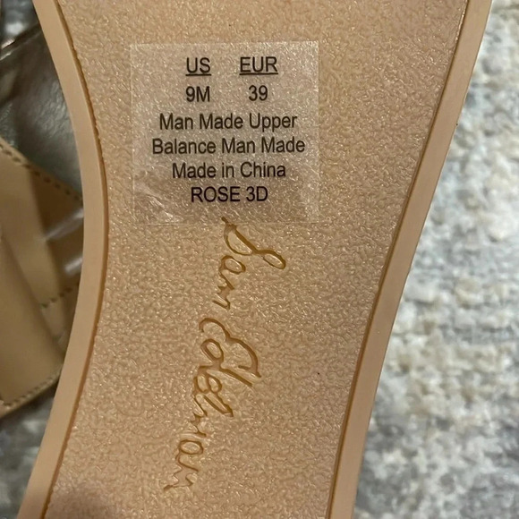 Sam Edelman Women's Rose 3D Cork Wedge Platform Sandals NW/OB Tan Size 9 Slide - Picture 12 of 12